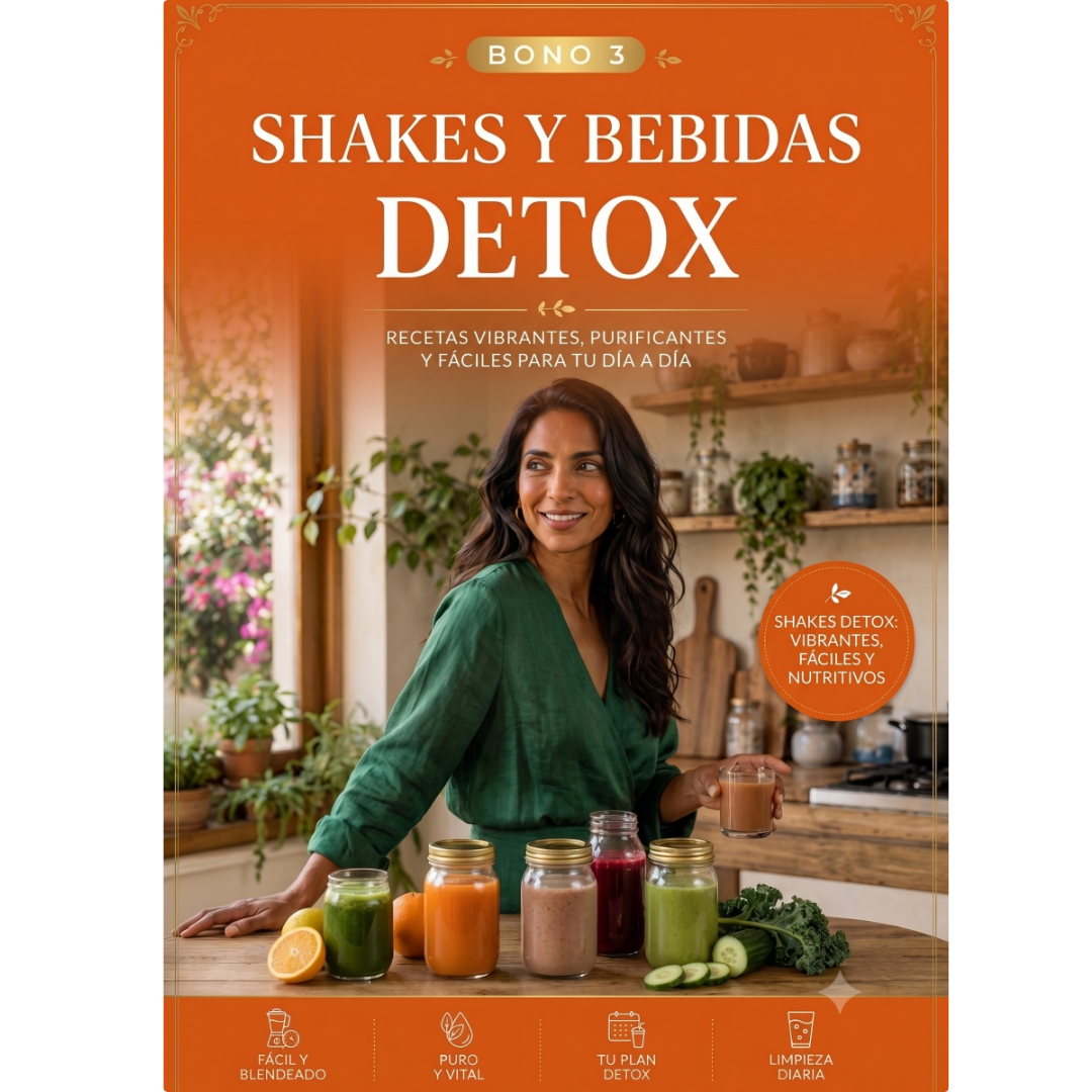 Mockup del bono Shakes y Bebidas Detox