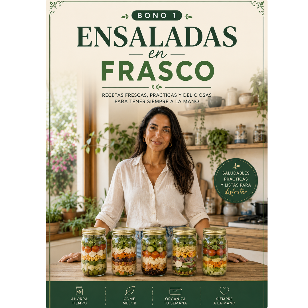 Mockup del bono Ensaladas en Frasco
